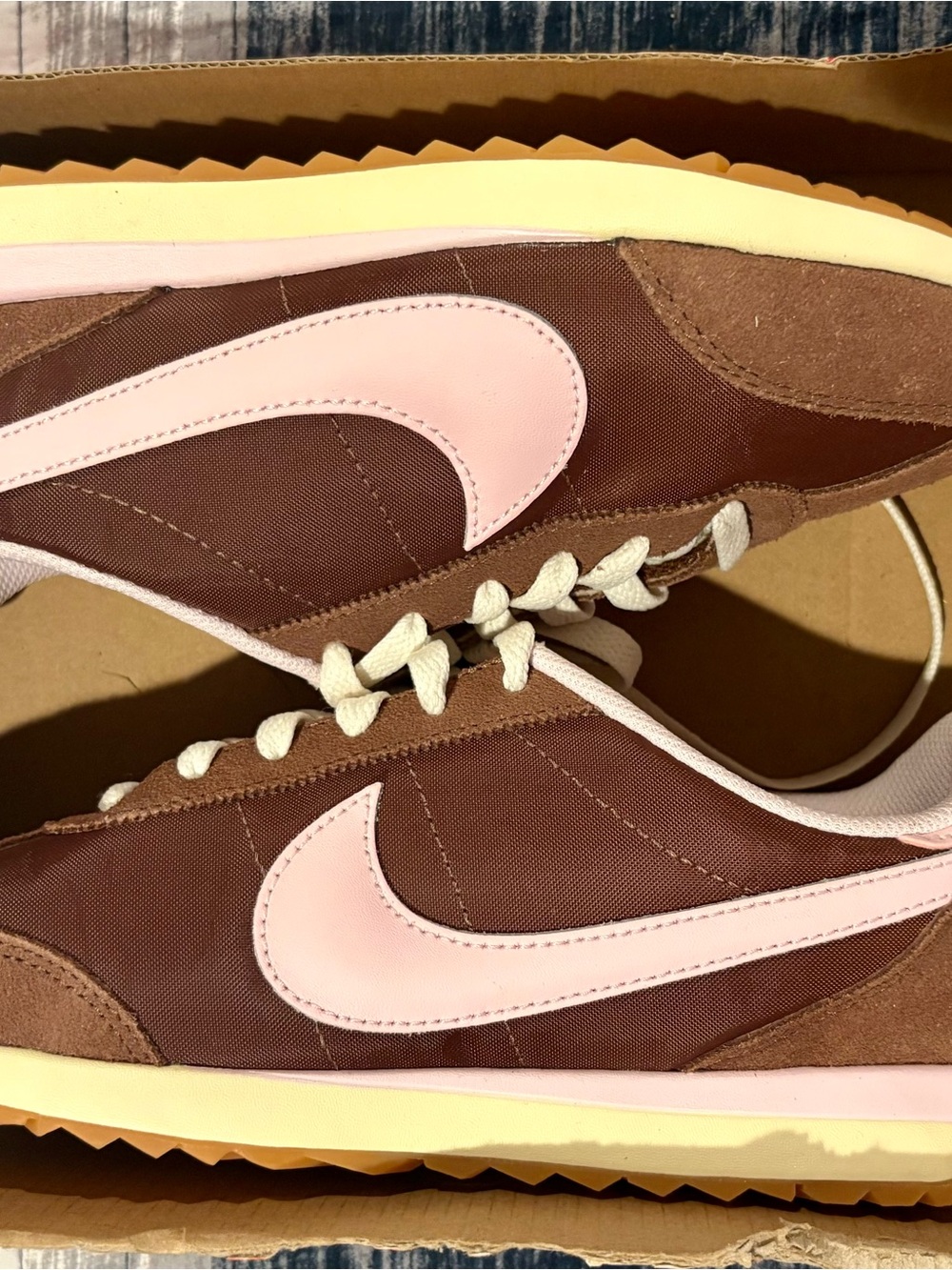 Nike Women’s Brown and Pink Low-Top Sneaker